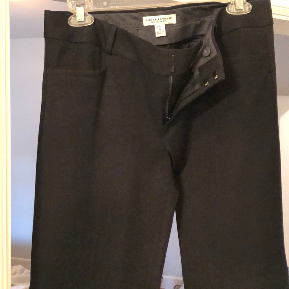 Banana republic black trousers stretch in legs